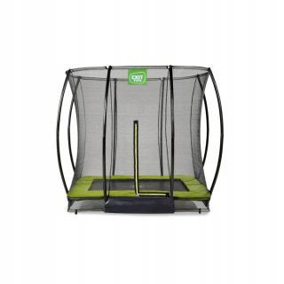 Silueta nadzemná trampolína 153x214cm so sieťkou zelený východ